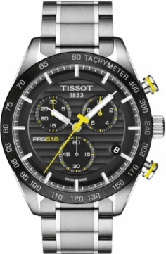 Montre Homme Tissot PRS 516 Chronographe Acier Noir Réf. T1004171105100