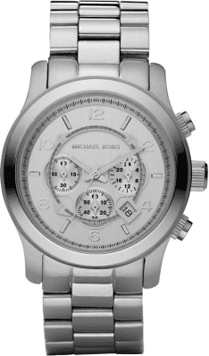 Montre Michael Kors MK8086 Runway Chronographe Acier Inoxydable Argent Unisexe