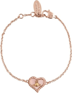 Bracelet Vivienne Westwood Petra Bas Relief - Réf. 111500P - Or rose et nacre pour femme