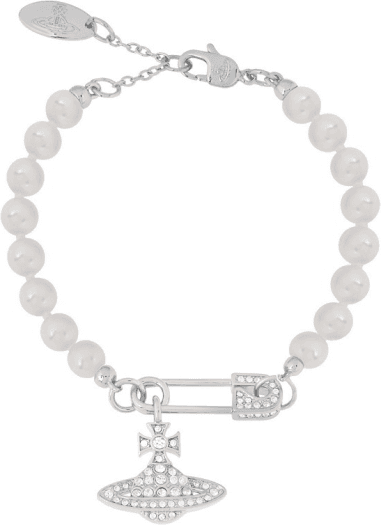 Bracelet épingle Vivienne Westwood à perles pendentif Lucrece