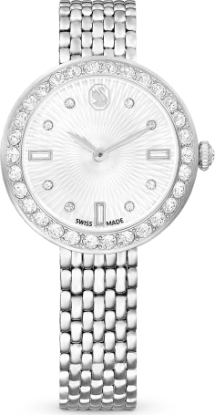 Montre Swarovski Certa 5673022 pour Femme, Boîtier Acier et Cristaux, Cadran Argent