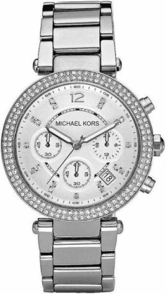 Montre Michael Kors MK5353 pour Femme, Boîtier Argenté avec Cristaux Swarovski