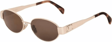 Lunettes de soleil Celine Triomphe ovales CL40235U monture métal