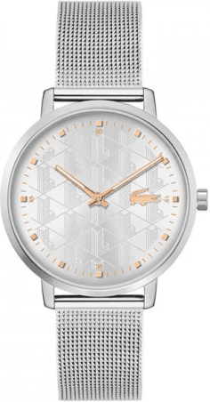 Montre Femme Lacoste Crocorigin 2001285 Cadran et Bracelet Acier Argent