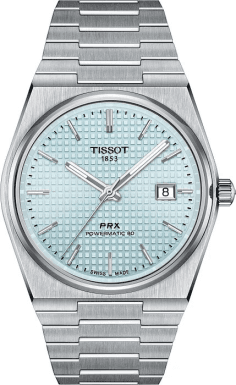 Tissot PRX Powermatic 80 T1374071135100 - Montre Homme Automatique Acier Cadran Ice Blue