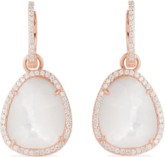 Boucles d'oreilles APM Monaco rectangulaires en argent 925 Monaco x Charles Leclerc