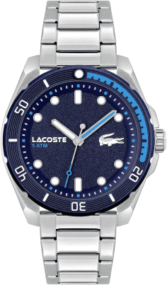 Montre Lacoste Homme 2011286 Acier Inoxydable Argenté Cadran Bleu