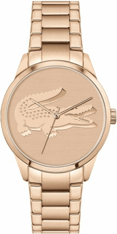 Montre Lacoste Ladycroc 2001172 pour Femme - Cadran et bracelet acier or rose