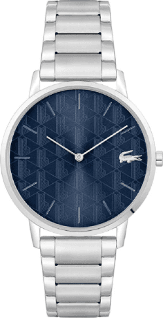 Montre Homme Lacoste Crocorigin 2011305 Acier Argent Cadran Bleu
