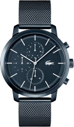 Montre Homme Lacoste 2011196 Replay - Boîtier et Bracelet Acier Bleu Maille Milanaise