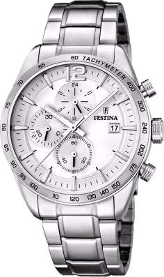 Montre pour homme Festina F16759/1 en acier argenté avec cadran multifonctions