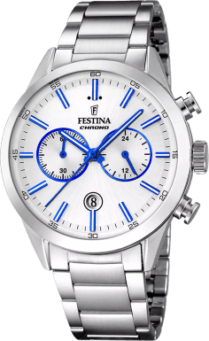 Montre Homme Festina F16826/A Acier Inoxydable Argent Chronographe