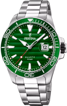 Montre Homme Festina F20360/3 Acier Argenté Cadran Vert