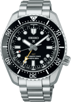 Montre Seiko Prospex SPB383J1 GMT Automatique Homme Acier Cadran Noir