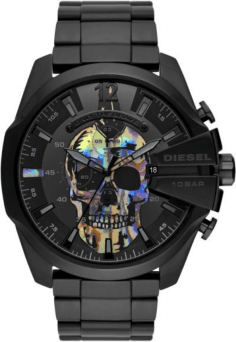 Montre Diesel DZ4582 Mega Chief Skull Rainbow en Acier Noir