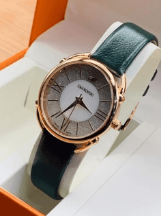 Montre pour femme Swarovski Daytime 5213681 en acier argenté, cadran gris