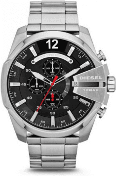 Montre Diesel DZ4308 Mega Chief en Acier Inoxydable Argenté