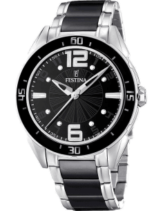 Montre Festina F16395/2 Femme en Acier Noire