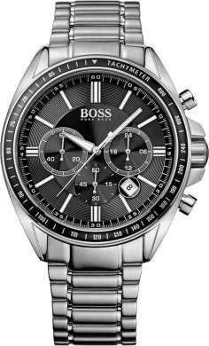 Montre Hugo Boss 1513080 en Acier Argenté avec Cadran Noir