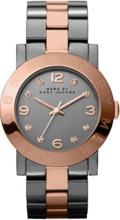 Montre Femme Marc Jacobs MBM8597 Cadran Gris Bracelet Or Rose Acier